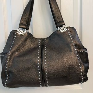 Brighton bronze leather bag